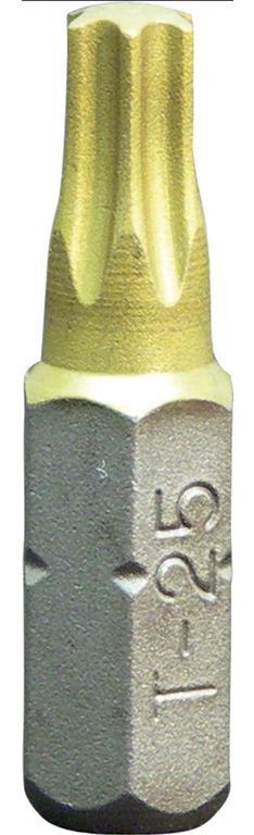 1/4" Bit TIN TX L25 mm T30